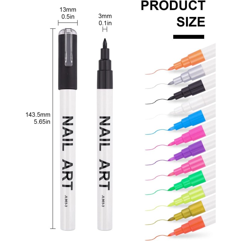 Nail Art Pen Factory - 3D Drawing Acrylic Waterproof Paint