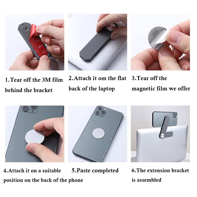 Laptop Mount Factory - Aluminum Magnetic Side Phone Stand