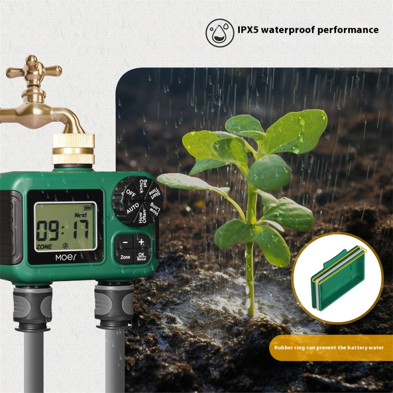 Brass Water Valve Factory - IP55 Waterproof 2-Way Irrigation Timer