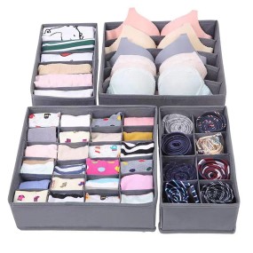 Storage Box Factory - Folding Divided Underwear Fabric Organizer