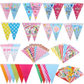 Party Banner Factory - Kindergarten Classroom Dot Pennant Decoration