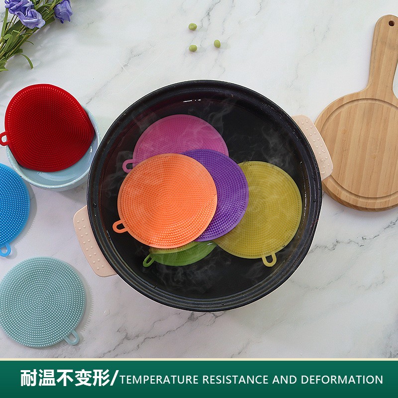 Dish Brush Factory - Round Pot Brush Color with Hanging Hole