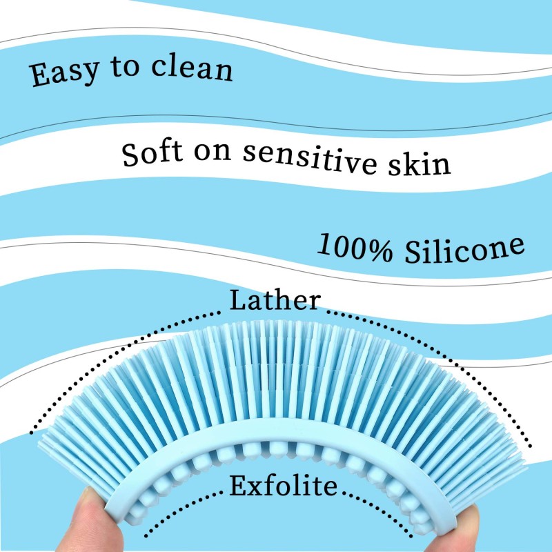 Body Scrubber Factory - Silicone Exfoliating Sponge Bath Brush