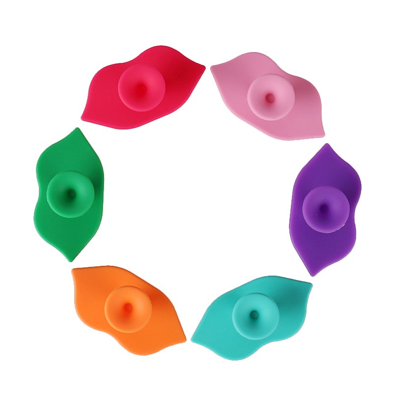 Face Scrubber Supplier - Custom Black Pink Red Lip Shape