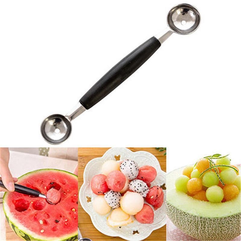 Melon Baller Supplier - Stainless Steel Double Head Fruit Scoop