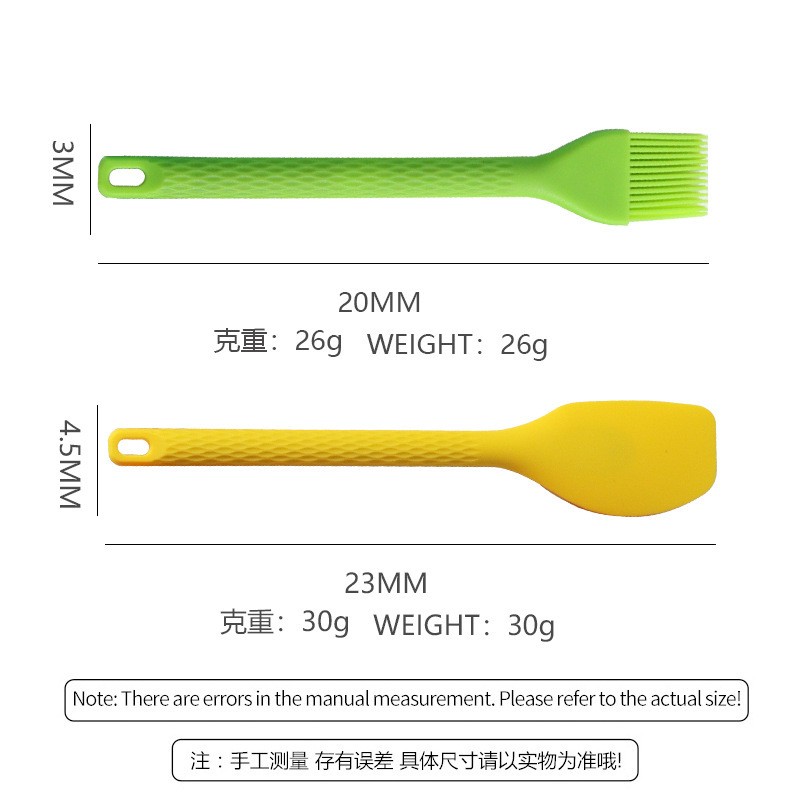 Barbecue Brush Supplier - Silicone Scraper Oil Mesh Semi-Transparent