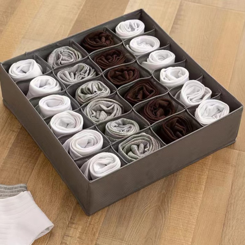 Storage Box Factory - Folding Divided Underwear Fabric Organizer