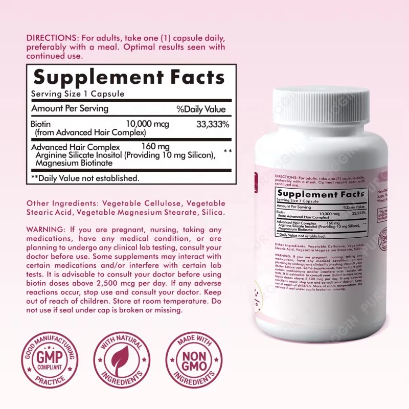 Hair Growth Capsules Manufacturer - Private Label Biotin Complex