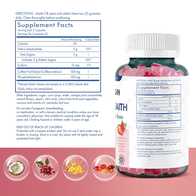 Brain Health Gummies Factory - OEM Custom Focus Cognitive