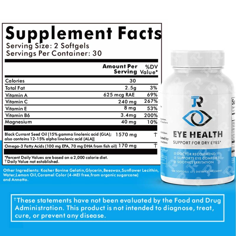 Eye Health Softgels Factory - OEM Custom Vitamin A C E