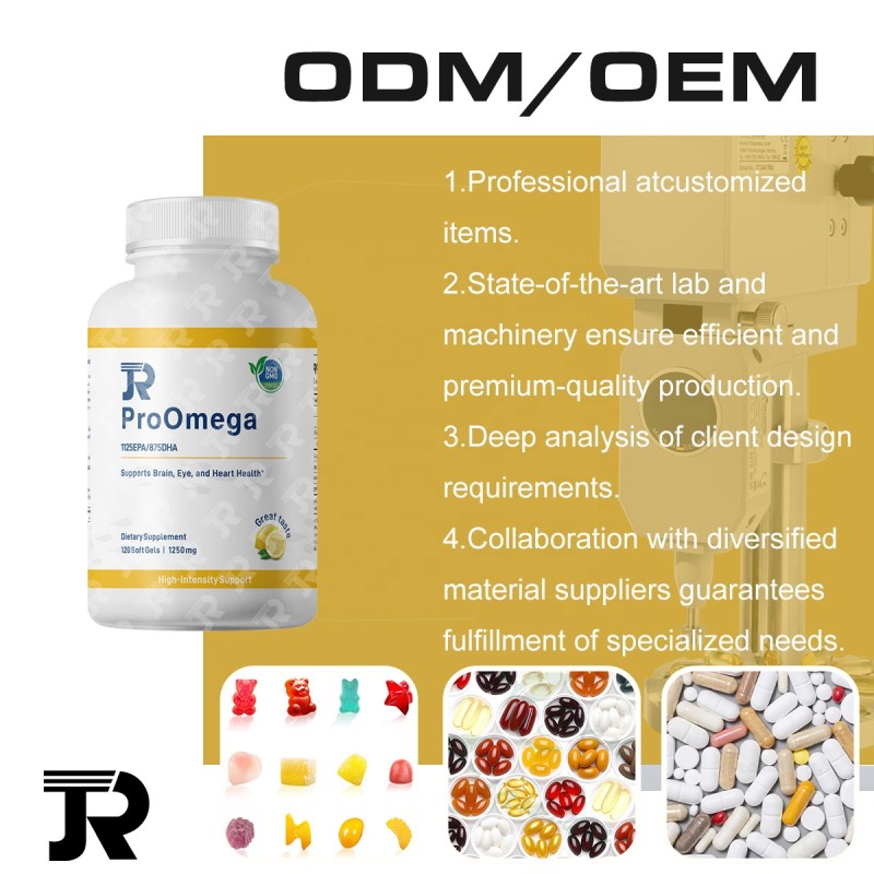 Omega-3 Vitamin D Softgels Factory - OEM Custom Brain Heart