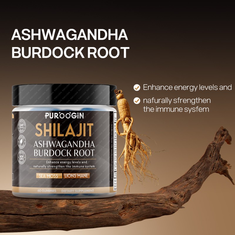 Shilajit Ashwagandha Gummies Factory - OEM Custom Burdock Root