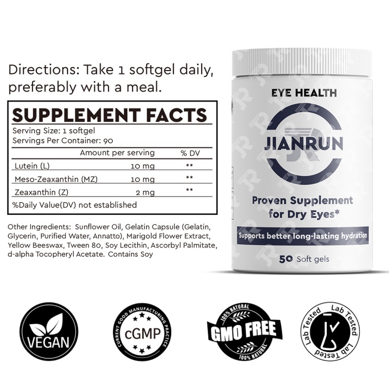 Dry Eye Softgels Manufacturer - Private Label Lutein Vitamin D