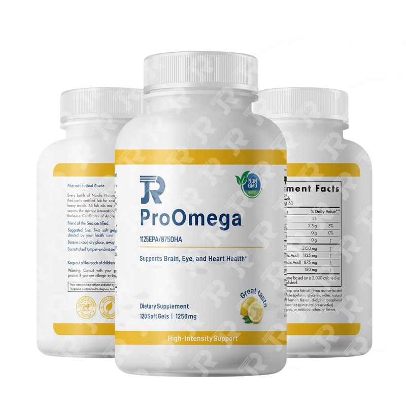 Omega-3 Fish Oil Softgels Manufacturer - OEM Custom 1250mg EPA