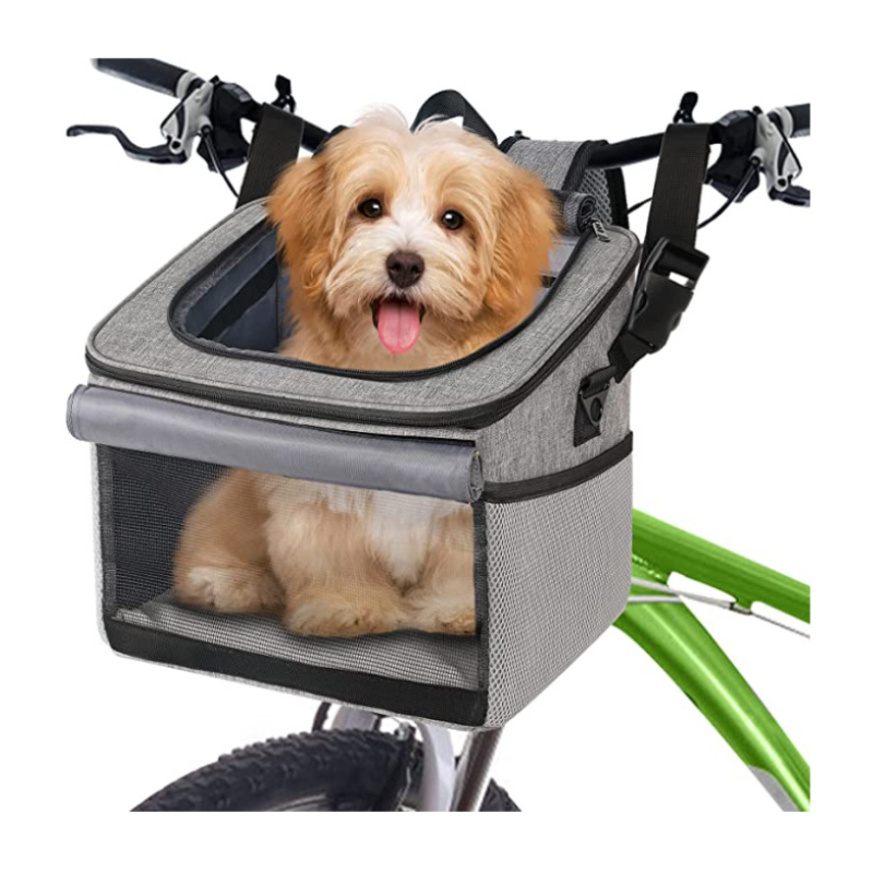 Dog Bike Basket Manufacturer - 15lbs Foldable Soft Sided Quick Release