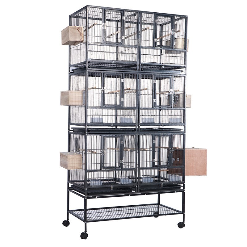 Bird Cage Factory - 1/2/3-Combo Stacker Divided Breeder Cage