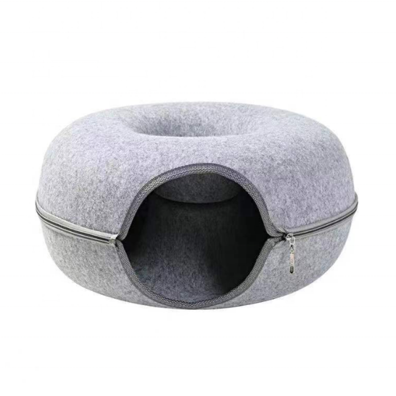 Felt Cat Nest Factory - Round Donut Semi-Closed Washable