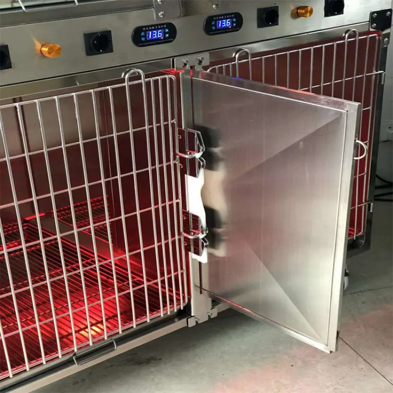 Veterinary Cage Factory - Four Compartment Infrared Therapy
