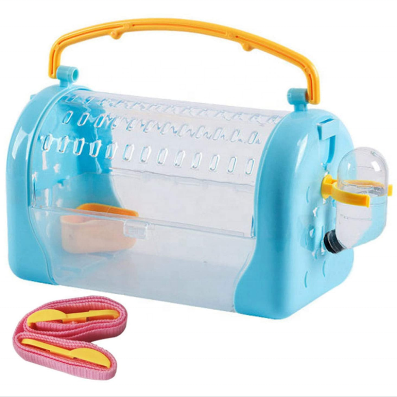 Hamster Travel Carrier Supplier - Portable with Water Bottle Strap