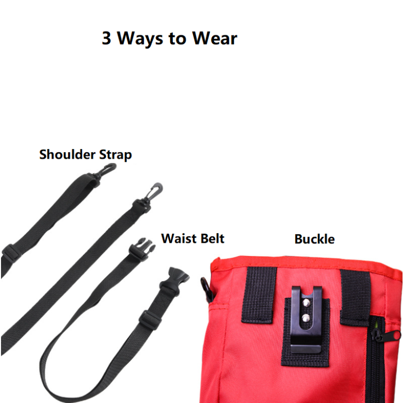 Dog Treat Bag Factory - Multi-Purpose Portable 3 Ways to Wear