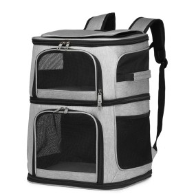 Pet Backpack Supplier - Ventilated Dual Cabin Expandable