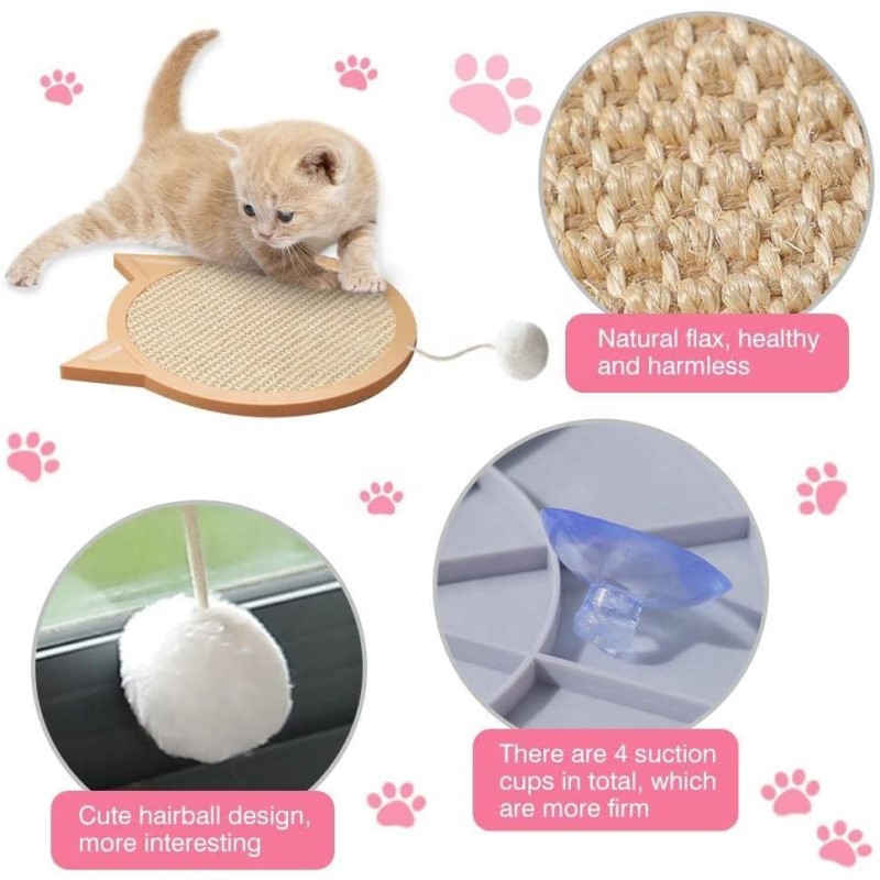 Cat Scratching Pads Manufacturer - Natural Sisal Mat Wall Hanging