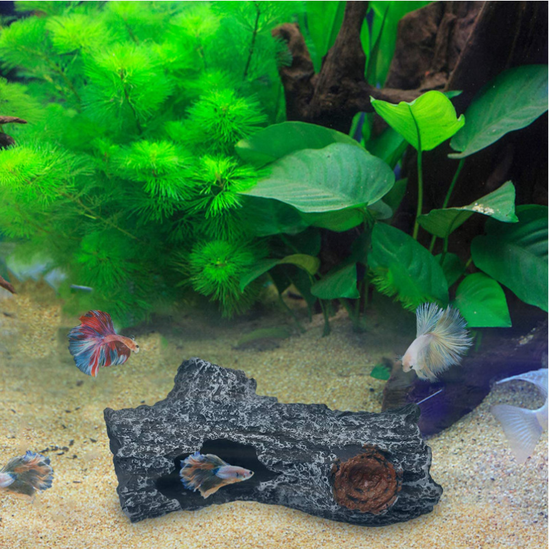 Resin Aquarium Decor Factory - Simulation Driftwood Hollow Shelter