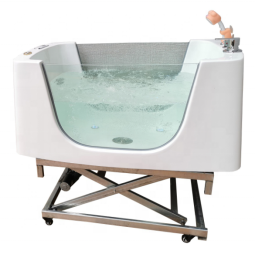 Pet Grooming Tub Supplier - Electric Lift with Wheels Spa Massage