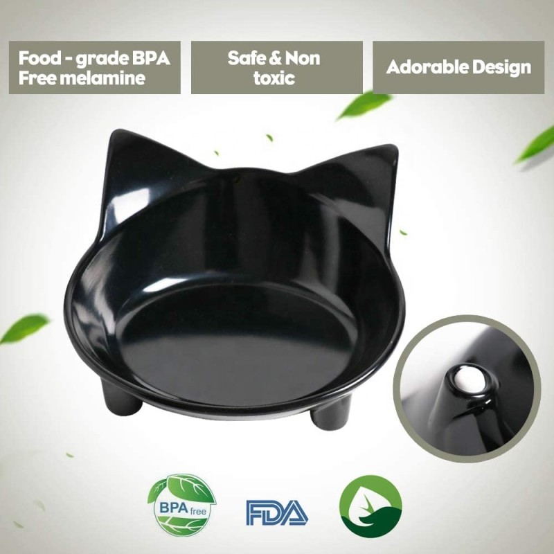 Pet Food Bowl Supplier - Food-Grade Tilt Protect Neck Non-Slip