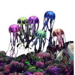Aquarium Decorations Factory - Plastic Jellyfish Luminous Cylinder