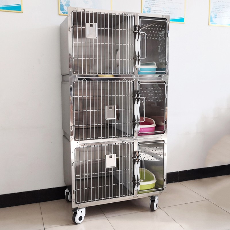 Cat Boarding Cage Manufacturer - Stainless Steel Grooming Salon