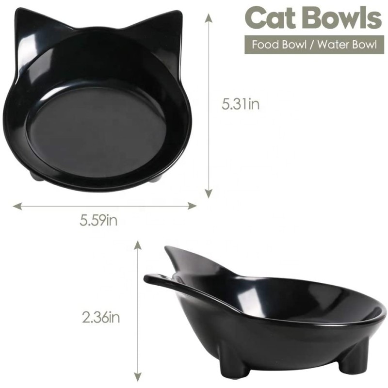 Pet Food Bowl Supplier - Food-Grade Tilt Protect Neck Non-Slip