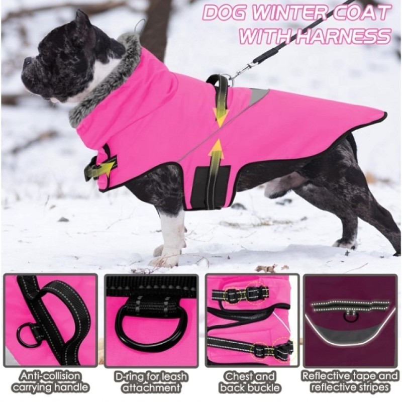 Dog Jacket Factory - Waterproof Cold Weather Reflective Strip