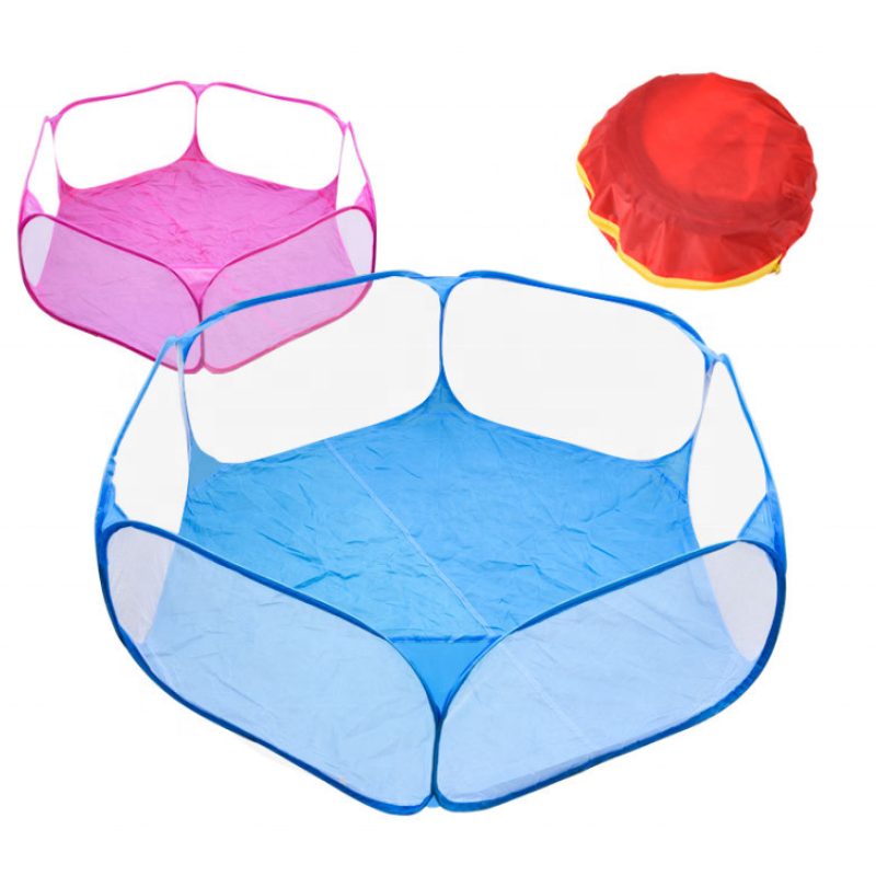 Pet Playpen Supplier - Breathable Transparent Pop Open Yard Fence