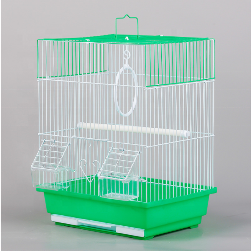 Parrot Cage Supplier - Metal Wire Four Colors Portable