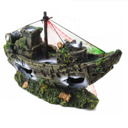 Resin Warship Decor Factory - Pirate Ship Shaped Tank Ornament