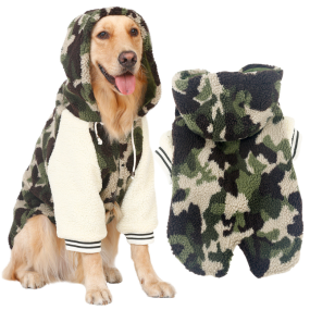 Dog Jacket Manufacturer - Camouflage Fleece for Medium Large Dog