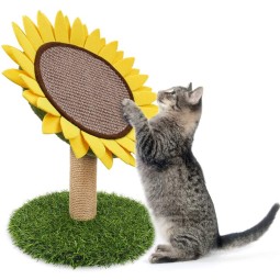 Sunflower Cat Scratcher Factory - Natural Sisal Rope Scratching Post