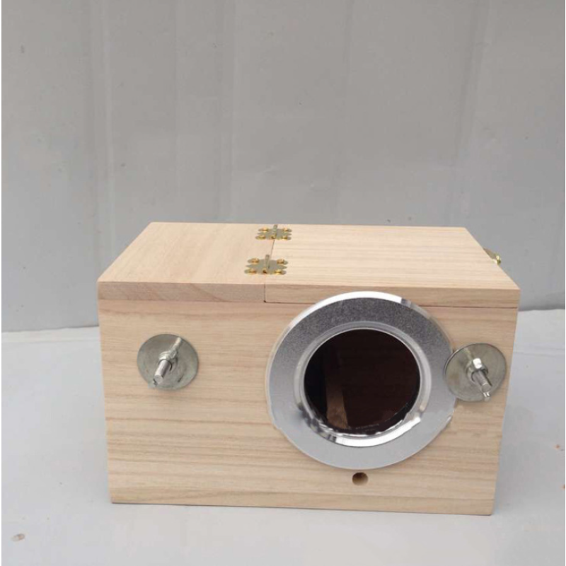 Parakeet Nest Box Factory - Wood Budgie Breeding Box Natural