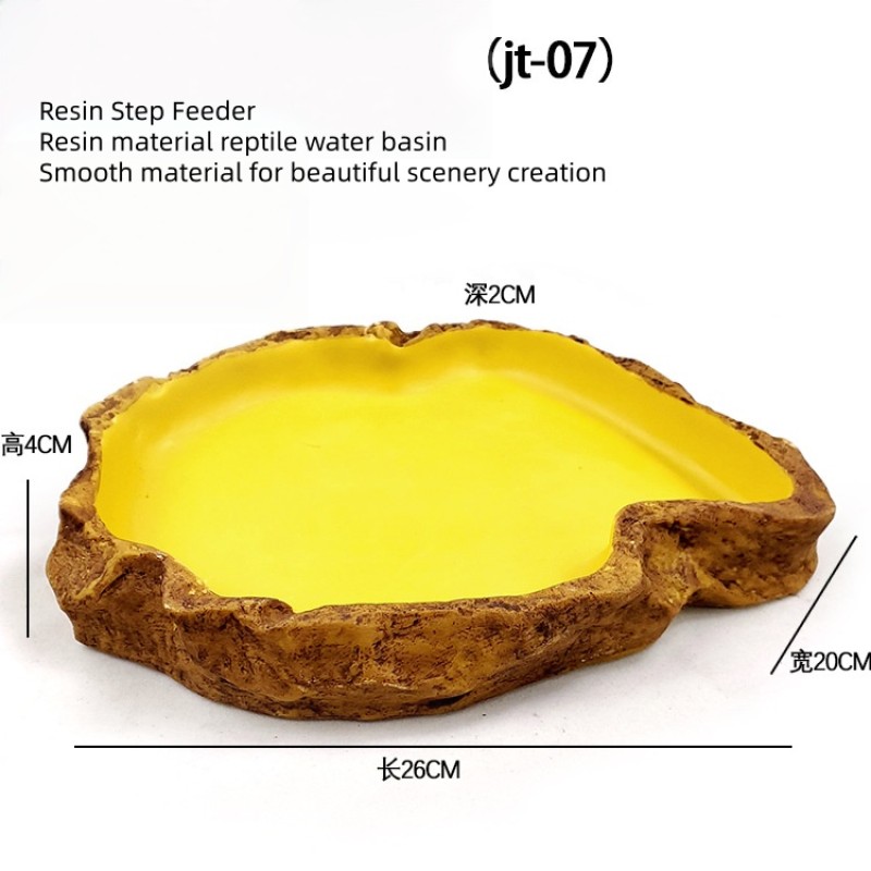 Reptile Bowl Manufacturer - Resin Rock Water Soaking Basin
