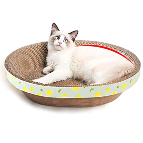 Cardboard Scratcher Manufacturer - Oval High-density with Catnip
