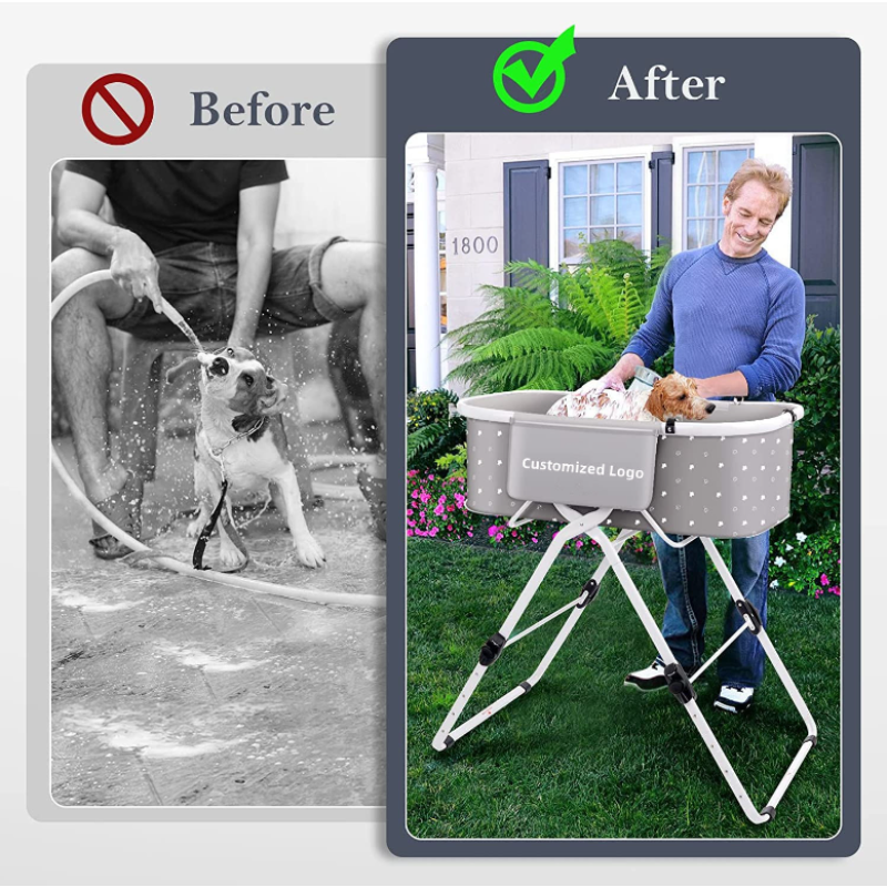 Collapsible Pet Bathtub Manufacturer - Adjustable Height Shower Station