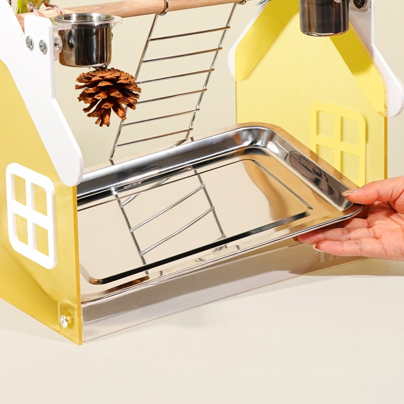 Bird Perch Supplier - Tabletop Training Combo Wood Metal