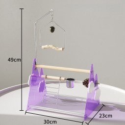 Bird Perch Factory - ABS Polished Metal Desktop Stand