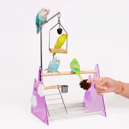 Bird Stand Manufacturer - ABS Wood Desktop Stainless Steel