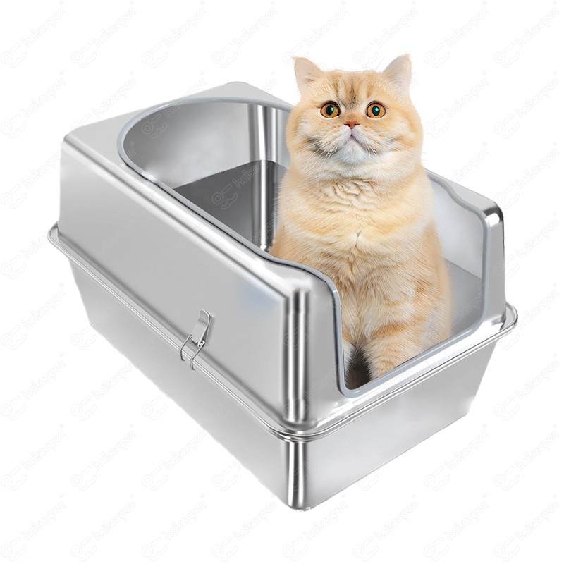 Cat Litter Box Supplier - Hot Sell Semi-Enclosed Oversized Top-in