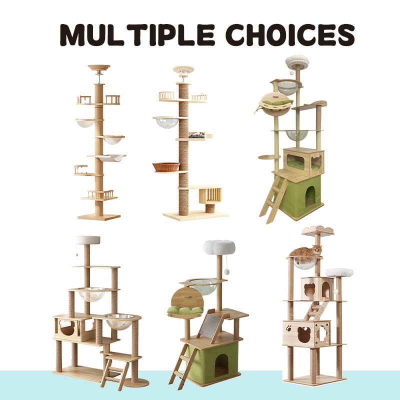 Cat Tree Tower Manufacturer - Modern Indoor Hammock Scratching Post