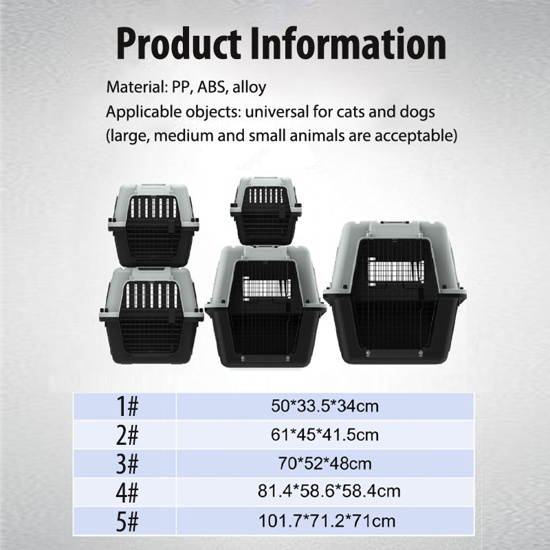 Pet Dog Carrier Supplier - Custom Large Plastic Airline Approved