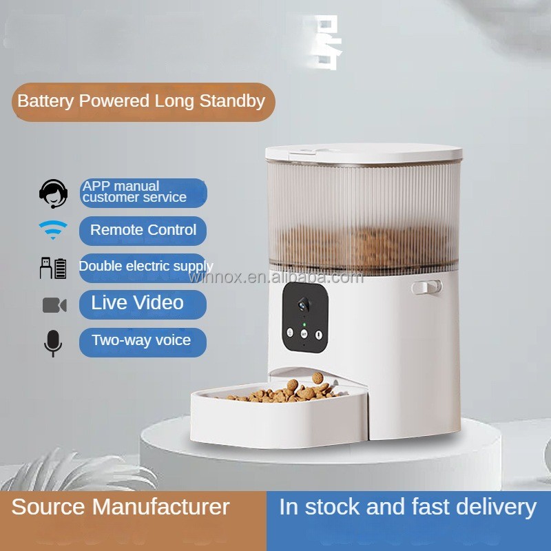Pet Feeder Supplier - 3L Black Voice Feeding Wifi App