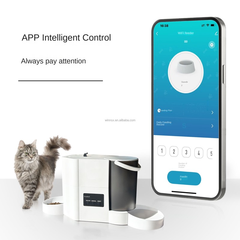 Pet Feeder Set Manufacturer - 2.5L+2L APP Control 2-in-1